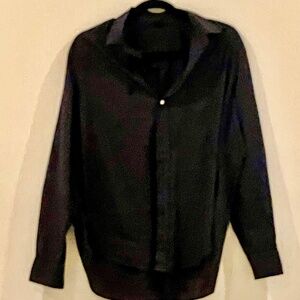 Frank & Eileen “Eileen” Black Featherweight Button up Cotton Oxford Shirt